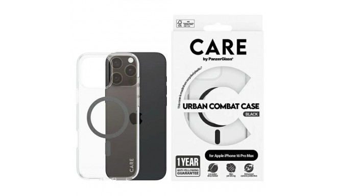 CARE by PanzerGlass Flagship Case iPhone 16 Pro Max 6.9" black/black MagSafe 1348