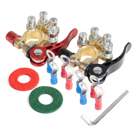 messingist universaalsed akuklemmid koos ühendustega amio-04058