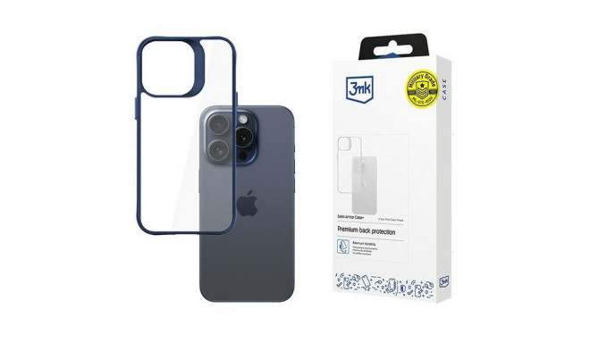 3MK Satin Armor Case+ iPhone 15 Pro Max blue