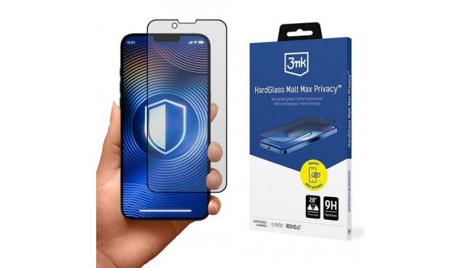 3MK HardGlass Matt Max Privacy iPhone 13Mini