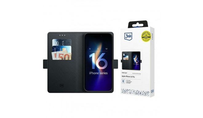 3MK Wallet Case iPhone 16 Plus 6.7-tolline