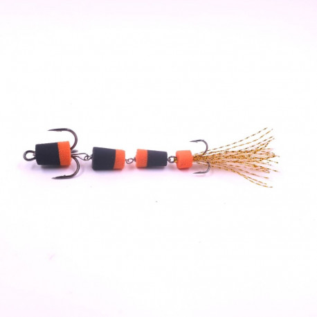 Merganser Mandula lure MA-70-0002, 1.7 g, 70 mm, Black / Orange / Black, 1 psc, in plastic package