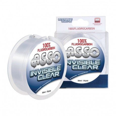 Tamiil ASSO Fluorocarbon Invisible Clear 50m 0.17mm/2.3kg white