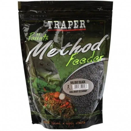 TRAPER Method Feeder Pellet Halibut Black 2mm/500g