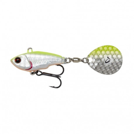 Lant SG Fat Tail Spin 8cm/24g/2-6m Lemon Back Flach