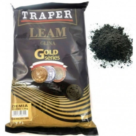 Groundbait additive TRAPER Gold Series Black molehill soil 1,5kg