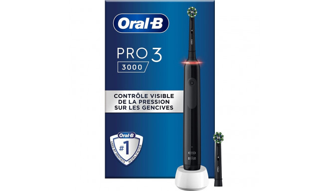 Braun Oral-B Pro 3 3000 CrossAction black Edition  electric toothbrush (black)