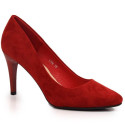 Sergio Leone W SK379K red suede high heels (38)