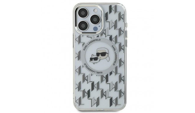 Karl Lagerfeld case for iPhone 16 6,1" KLHMP16SHMCKMHT transparent Hard IML Monogram Karl&Choupe