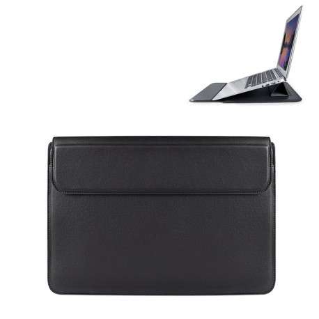 Devia laptop bag / MacBook bracket bag Ultra-Thin 15,4'' waterproof PU leather black