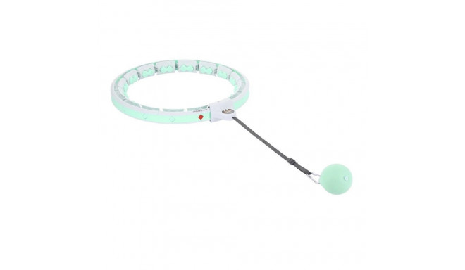 Hula hop with tabs, weight and counter HMS HHW06 green