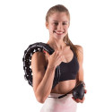 Hula hop plus size with tabs and weights HMS HHW12 black