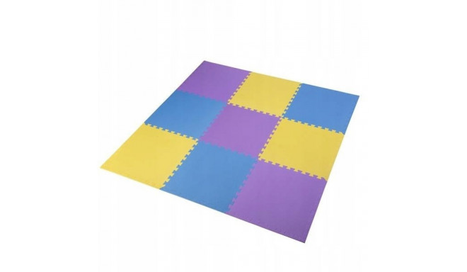 Puzzle mat multipack One Fitness MP10 yellow-blue-purple