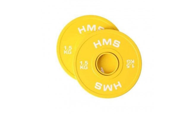 HMS Fitness CBRS15 2 pc(s) Olympic Rubber-coated weight disc