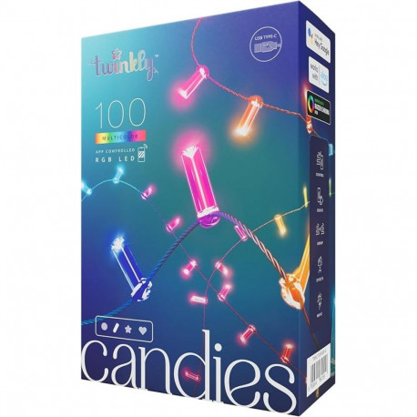 Twinkly Candies LED jõulupuu tuled TWKC100RGB-G 6 m küünlakujuline