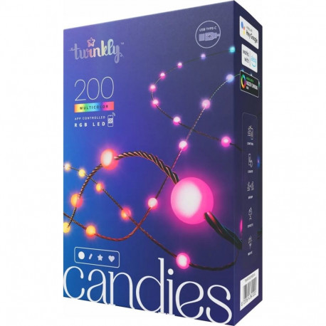 Twinkly Candies LED jõulupuu tuled TWKP200RGB-G 6 m 200 tuld