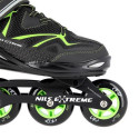 INLINE SKATES NILS EXTREME NA9022 BLACK-GREEN SIZE. 41