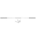 Olympic straight barbell 16.2kg/2000mm + spring clamps HMS GOP200