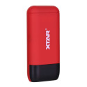 XTAR PB2S red battery charger / power bank to Li-ion 18650 / 20700 / 21700