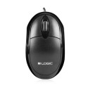 Logic LM-11 wired optical mouse | 1000 DPI | 3 Buttons | black