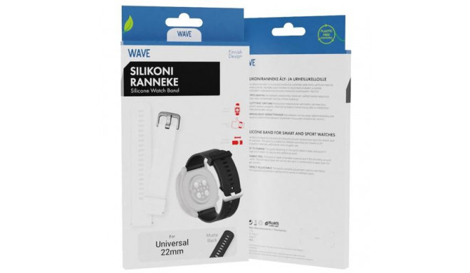 Wave WAVE-SB-UNI-22-BK watch part/accessory Watch strap