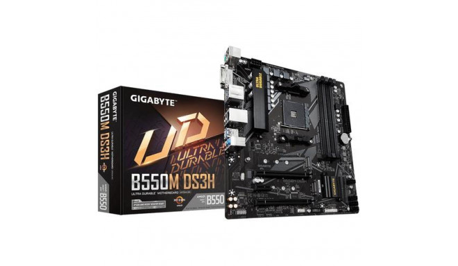 GIGABYTE B550M DS3H Motherboard - Supports AMD Ryzen 5000 Series AM4 CPUs, 5+3 Phases Pure Digital V