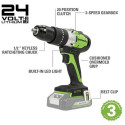 Greenworks 3704107 power screwdriver/impact driver Black, Green