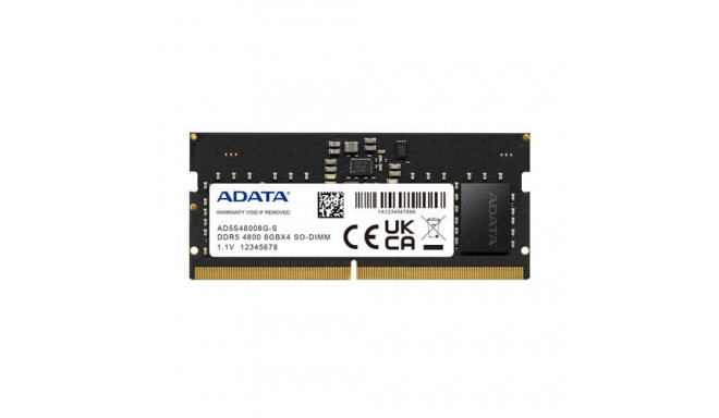 ADATA AD5S48008G-S memory module 8 GB 1 x 8 GB DDR5 4800 MHz ECC