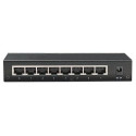 Intellinet 8-Port Fast Ethernet Office Switch, Desktop Size, Metal, IEEE 802.3az (Energy Efficient E