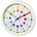 Hama Easy Learning Quartz clock Circle Multicolour, White