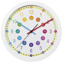 Hama Easy Learning Quartz clock Circle Multicolour, White