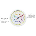 Hama Easy Learning Quartz clock Circle Multicolour, White