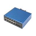 Digitus Industrial 8+2 port L2 managed Gigabit Ethernet PoE switch