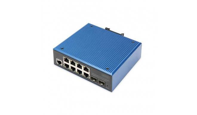 Digitus Industrial 8+2 port L2 managed Gigabit Ethernet PoE switch