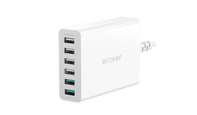 BlitzWolf BW-S15 mobile device charger Universal White AC Fast charging Indoor