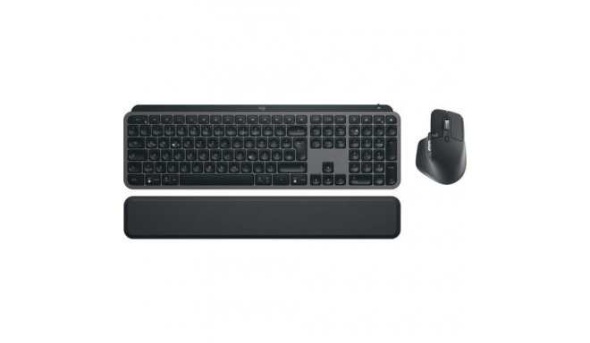 Logitech MX Keys S Combo keyboard Mouse included Office RF Wireless + Bluetooth QWERTZ German Graphi