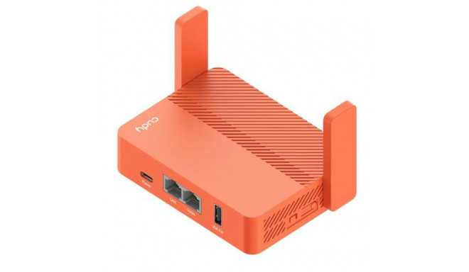 Cudy AC1200 wireless router Fast Ethernet Orange