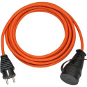 Brennenstuhl 1169960 power extension 5 m Outdoor Black, Orange