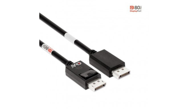 CLUB3D DisplayPort 2.1 Bi-Directional VESA DP80 Certified Cable 4K240Hz, 8K60Hz or 10K30Hz M/M 1.2m/