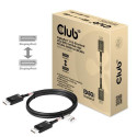 CLUB3D DisplayPort 2.1 Bi-Directional VESA DP80 Certified Cable 4K240Hz, 8K60Hz or 10K30Hz M/M 1.2m/