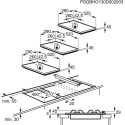 Electrolux EGC3322NVK hob Black Built-in Gas 2 zone(s)