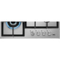 AEG HGB64420SM Black, Stainless steel Countertop 56 cm Gas 4 zone(s)