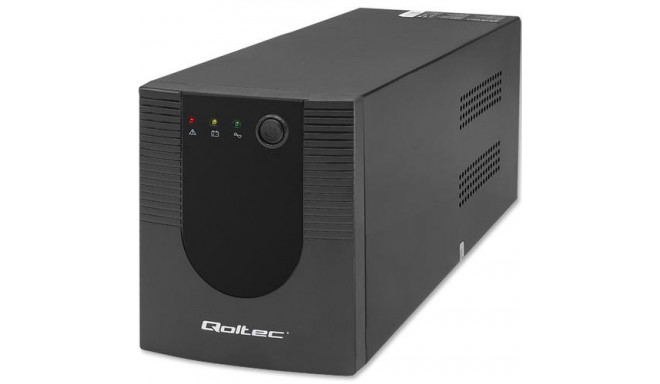 Qoltec 53777 uninterruptible power supply (UPS) Line-Interactive 2 kVA 1200 W 4 AC outlet(s)