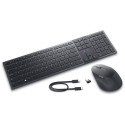 DELL KM900 keyboard Mouse included Office RF Wireless + Bluetooth QWERTZ German Graphite
