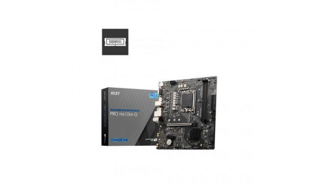 MSI PRO H610M-G motherboard Intel H610 LGA 1700 micro ATX