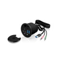 ICY BOX IB-HUB1403B socket-outlet Anthracite