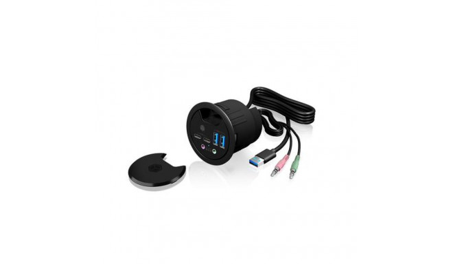 ICY BOX IB-HUB1403B socket-outlet Anthracite