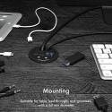 ICY BOX IB-HUB1403B socket-outlet Anthracite
