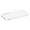 Manhattan Power Bank, 10000 mAh, Output: 2x USB-A (2.1A &amp; 1A), Input: USB-C &amp; Micro-