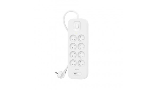 Belkin SRB003CA2M surge protector White 8 AC outlet(s) 2 m